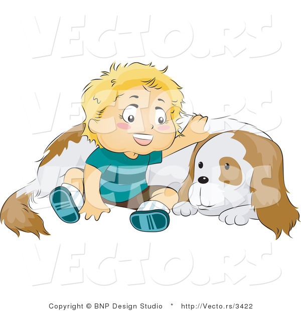 clipart boy and dog - photo #37