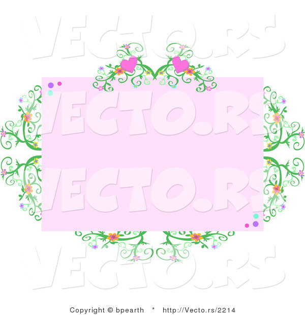 Vector of Heart-shaped Vine with Copyspace
