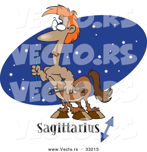 Vector of Sagittarius Centaur - Cartoon Style