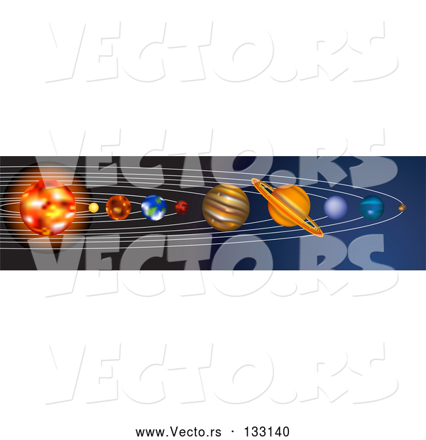 Vector of the Planets of the Solar System