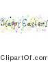 Cartoon Vector of a Happy Easter Banner by BNP Design Studio