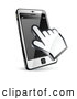 Vector of 3d Hand Cursor Using a Touch Cell Phone by Beboy