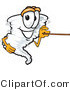 Vector of a Cartoon Tornado Mascot Using a Pointer Stick by Mascot Junction