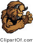 Vector of a Competitive Buffalo Mascot in Fighting Stance by Chromaco