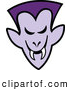 Vector of a Grinning Cartoon Halloween Vampire by Zooco