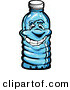 Vector of a Happy Cartoon Plastic Water Bottle Mascot by Chromaco