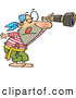 Vector of a Watchful Cartoon Pirate Looking Through a Spyglass Telescope by Toonaday