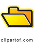 Vector of a Yellow File Folder Icon by Lal Perera