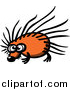 Vector of Aa Orange Hedgehog - Cartoon Style by Zooco