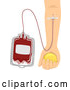 Vector of Bag and Donor Donating Blood by BNP Design Studio