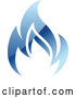 Vector of Blue Flame Natural Gas Logo by Vector Tradition SM