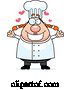 Vector of Cartoon Plump Female Chef Ready for a Hug by Cory Thoman