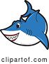 Vector of Cartoon Shark School Mascot Character by Mascot Junction