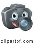 Vector of Cartoon Smiling Happy DSLR Camera Mascot by AtStockIllustration