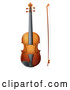 Vector of Cartoon Violin and Bow by Graphics RF