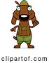 Vector of Cartoon Waving Skinny German Oktoberfest Dachshund Dog Wearing Lederhosen by Cory Thoman