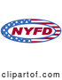 Vector of Circle of Stars and Stripes Around Nyfd by Andy Nortnik
