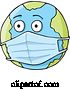 Vector of Coronavirus Covid 19 Planet Earth Wearing a Surgical Mask by Any Vector