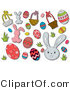 Vector of Digital Collage: Easter Icons by BNP Design Studio