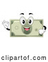 Vector of Dollar Bill Mascot Character Gesting Perfect or Ok by BNP Design Studio