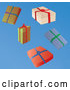 Vector of Five Wrapped Christmas Presents by Rasmussen Images