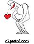 Vector of Guy Coughing or Vomiting up a Heart by Zooco