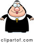 Vector of Happy Cartoon Nun in Her Habit by Cory Thoman