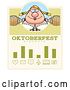 Vector of Happy Cartoon Oktoberfest German Lady Schedule Design by Cory Thoman