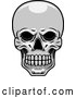 Vector of Human Skull - Grayscale Theme by Vector Tradition SM