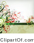 Vector of Leafy Floral Vines Background Design Version 26 by OnFocusMedia