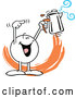 Vector of Moodie Character Holding a Percolator by Johnny Sajem