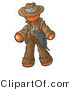Vector of Orange Guy Cowboy Adventurer by Leo Blanchette