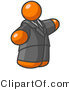 Vector of Orange Guy in a Suit and Tie by Leo Blanchette