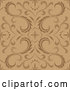 Vector of Seamless Brown and Tan Floral Pattern by Dero