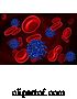 Vector of Virus Blood Cells Molecules Illustration by AtStockIllustration