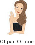 Vector of Young Lady Showing Her Engagement Ring by BNP Design Studio