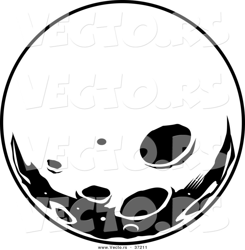 clipart moon black and white - photo #21