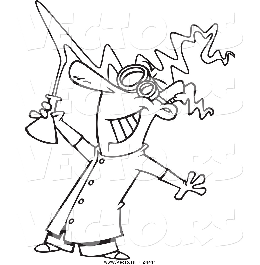 mad scientist coloring pages - photo #33
