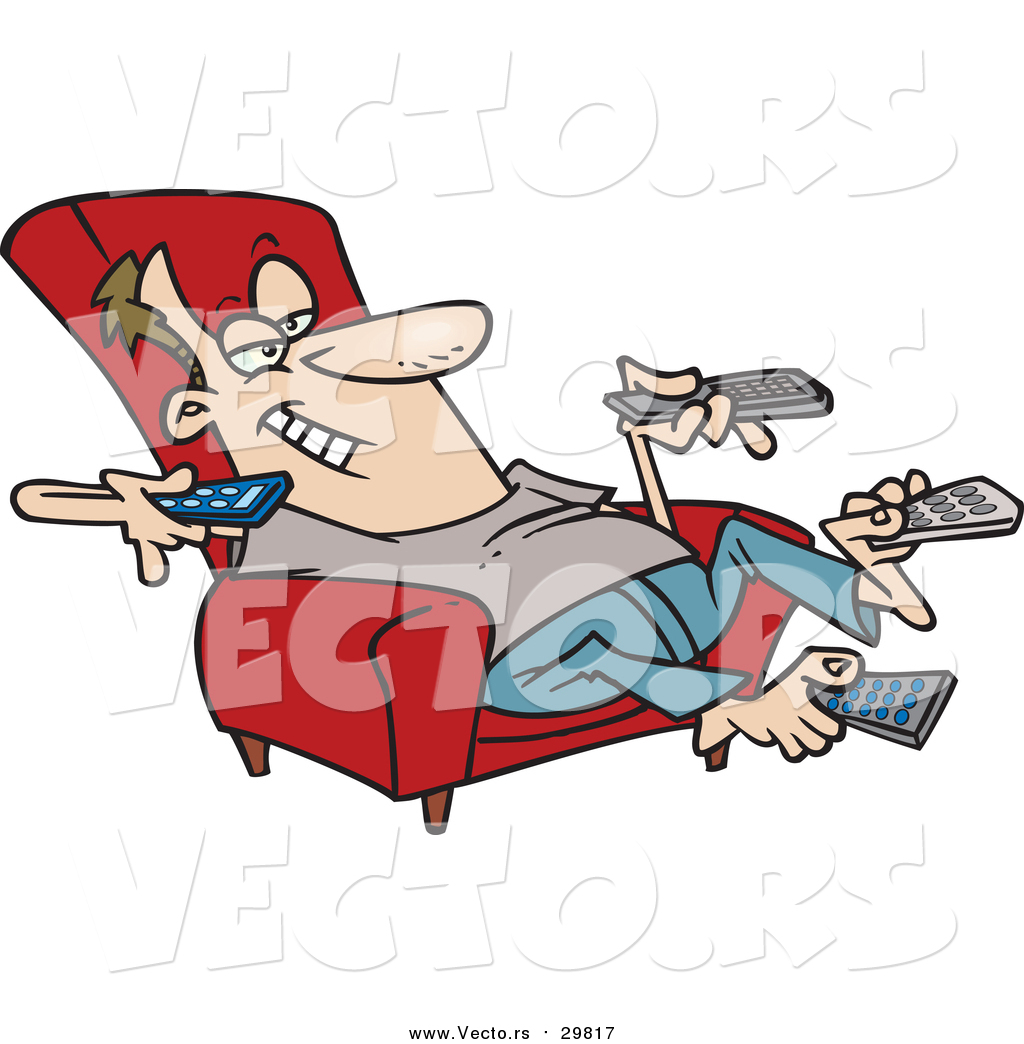 clipart man with remote control - photo #49