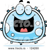 Cartoon Vector of Grinning White Blood Cell by Cory Thoman