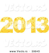 Vector of 2013 Designed from Cheese by Andrei Marincas