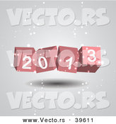 Vector of a 3d 2013 Cubes in Snow by Vectorace