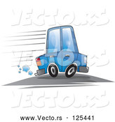 Vector of a Blue Car Speeding by YUHAIZAN YUNUS