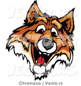 Vector of a Friendly Young Fox Mascot by Chromaco