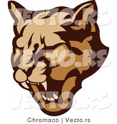 Vector of a Growling Cougar Preparing to Attack by Chromaco