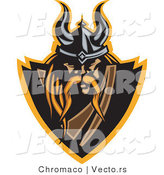 Vector of a Powerful Viking Warrior Icon by Chromaco