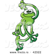 Vector of a Really Cute Green Frog - Cartooned Style by Zooco