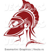 Vector of a Red Roman Soldier by Vector Tradition SM