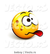 Vector of a Smiley Face Sticking Tongue out by Beboy