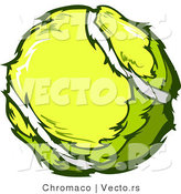Vector of a Tennis Ball by Chromaco